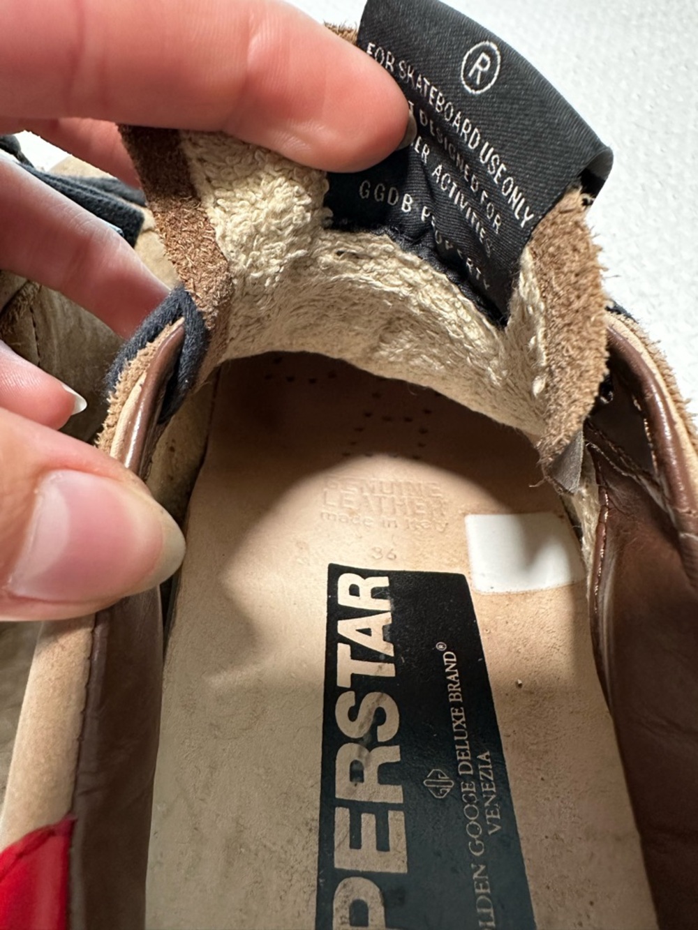 Golden Goose Tan Suede Sneakers - Picture 14 of 16